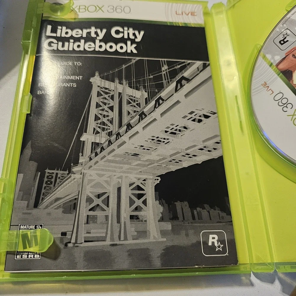 Grand Theft‎ Auto IV (Xbox 360, 2008) With MAP